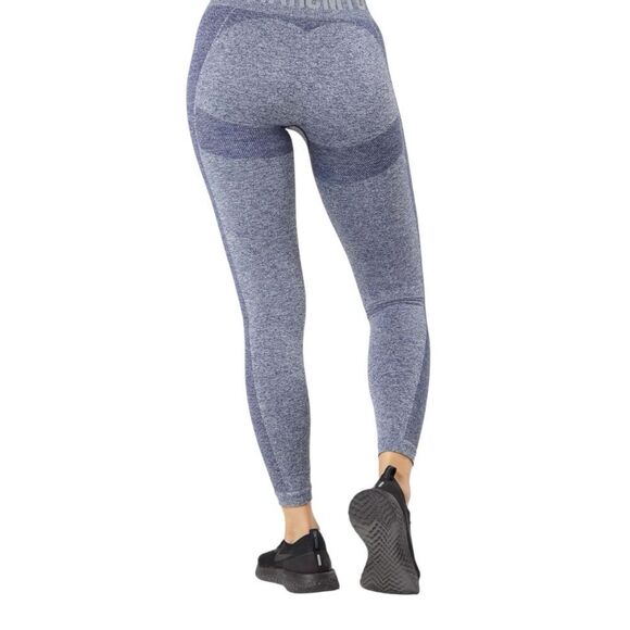 Gymshark Flex High Waisted Navy Marl/Gray Leggings, Size Small - Picture 2 of 11